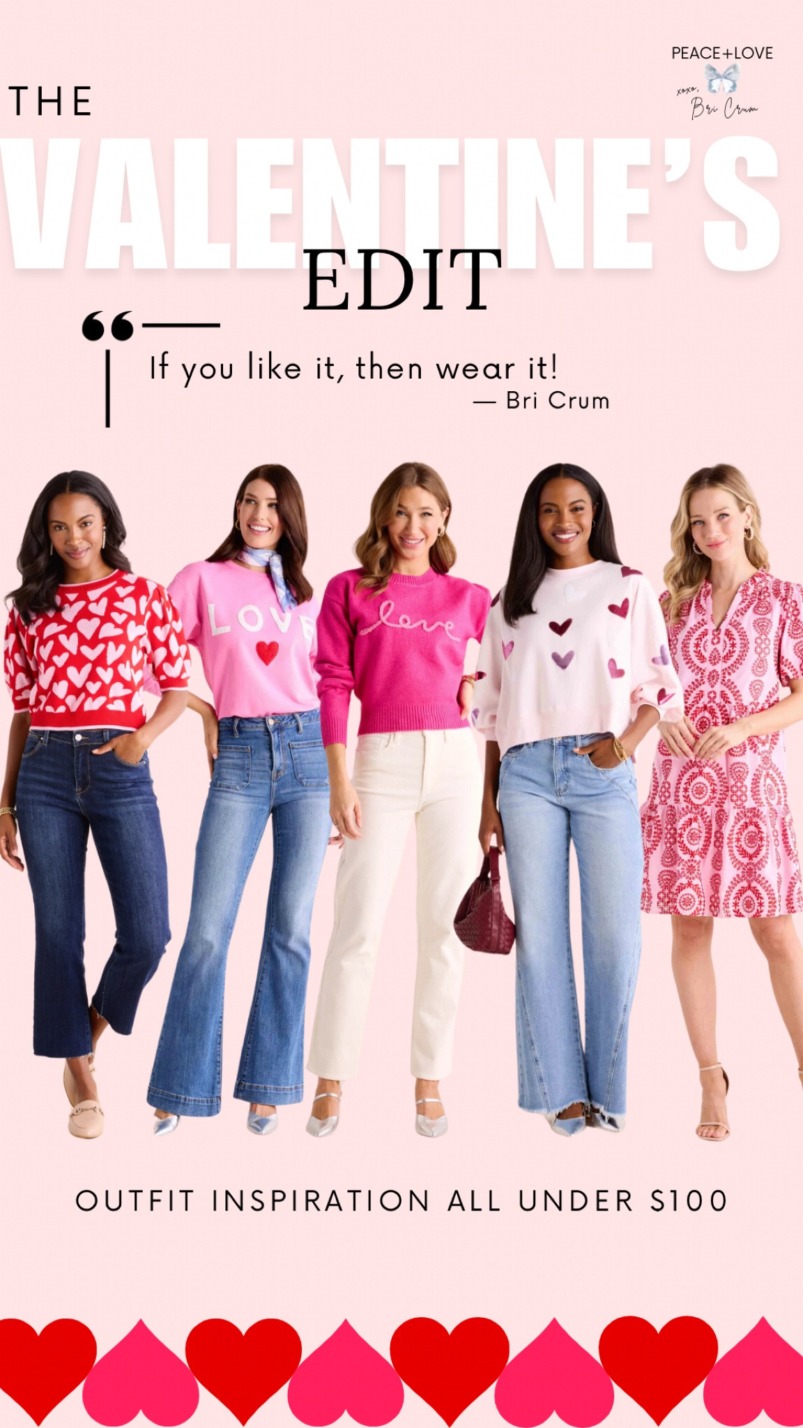 I love a POP of pink! And Valentine’s season is the perfect time to wear it. If you like it, then wear it! If it puts a smile on your face, then wear it! I love all these tops and would wear them with skinny jeans and sexy heels or high-waisted flare jeans with pointy-toe pumps! How would you style your Valentine’s look? 🩷❤️🩷

#LTKFindsUnder100 #LTKSeasonal #LTKStyleTip