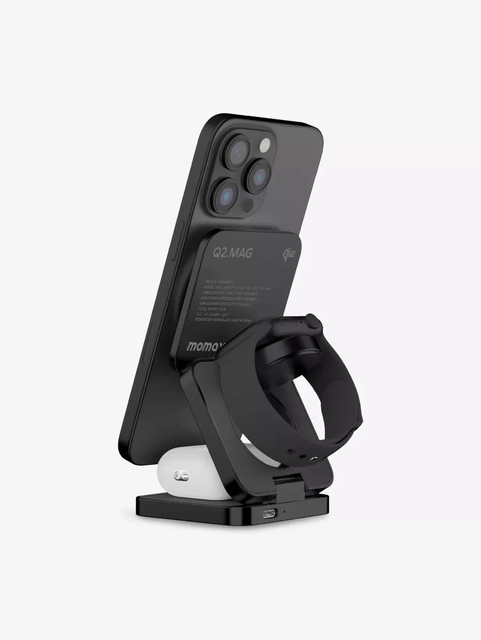 Momax Q2 Go 3-in-1 Folding Magnetic Charge Stand | Selfridges