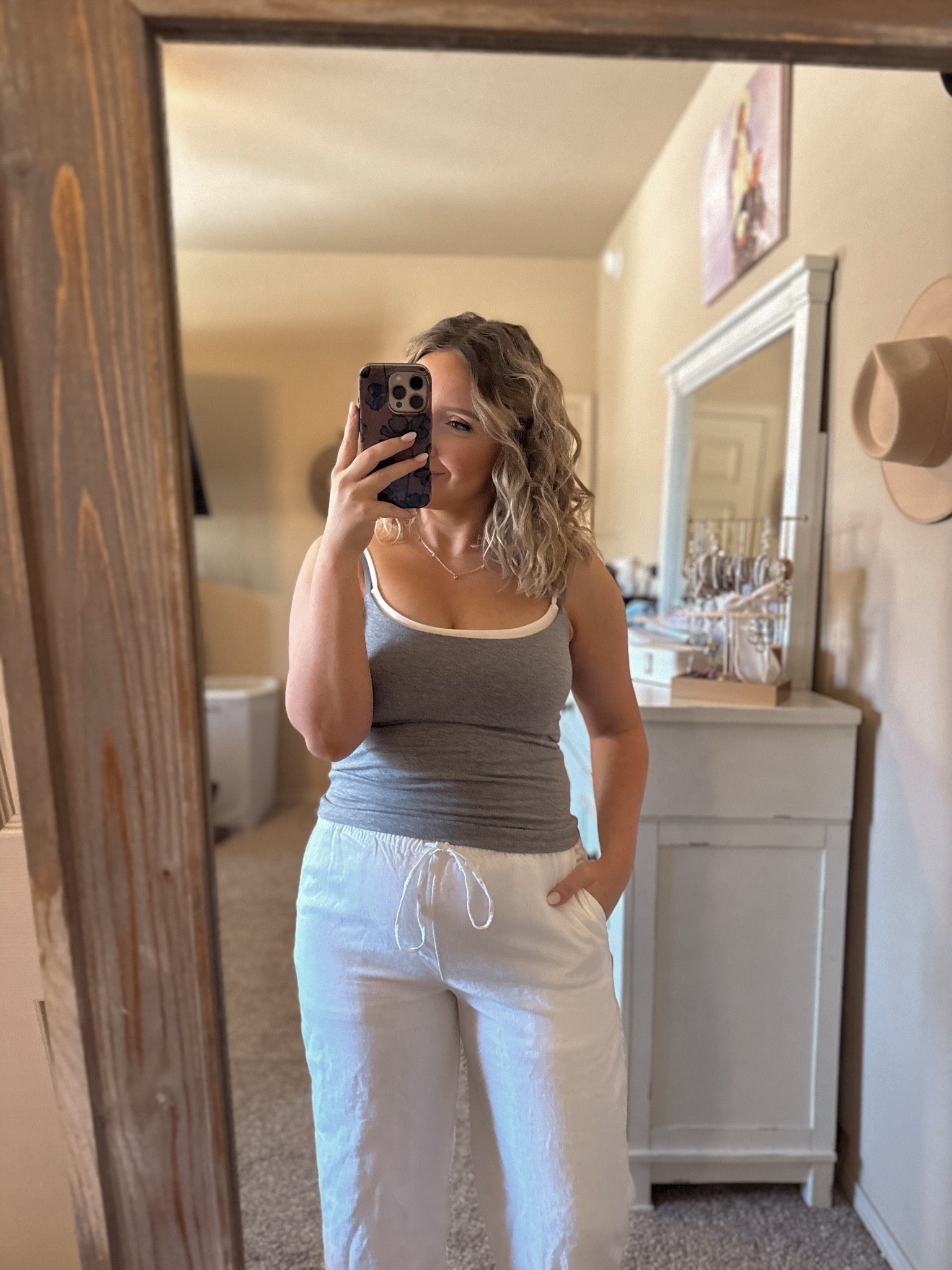 Code AFSUMMER for an extra 15% off 5/20/26 to 5/25/2026

7 weeks postpartum and just trying to find outfits that feel cute, comfy, and realistic for this season of life. These pieces from Abercrombie & Fitch are giving easy mom outfit, throw-on-and-go, but still put together 🤍 this too has a built in bra, and these linen pants are perfection!

postpartum outfits, mom style, realistic motherhood, postpartum fashion, casual outfits, comfy mom outfits, easy everyday style, Abercrombie haul, postpartum body confidence, new mom outfits, neutral outfits, effortless style, car haul, mom life content

#PostpartumStyle #AbercrombieHaul #MomStyle #PostpartumFashion #NewMomLife

#LTKgrwm #LTKootd #LTKmomlife