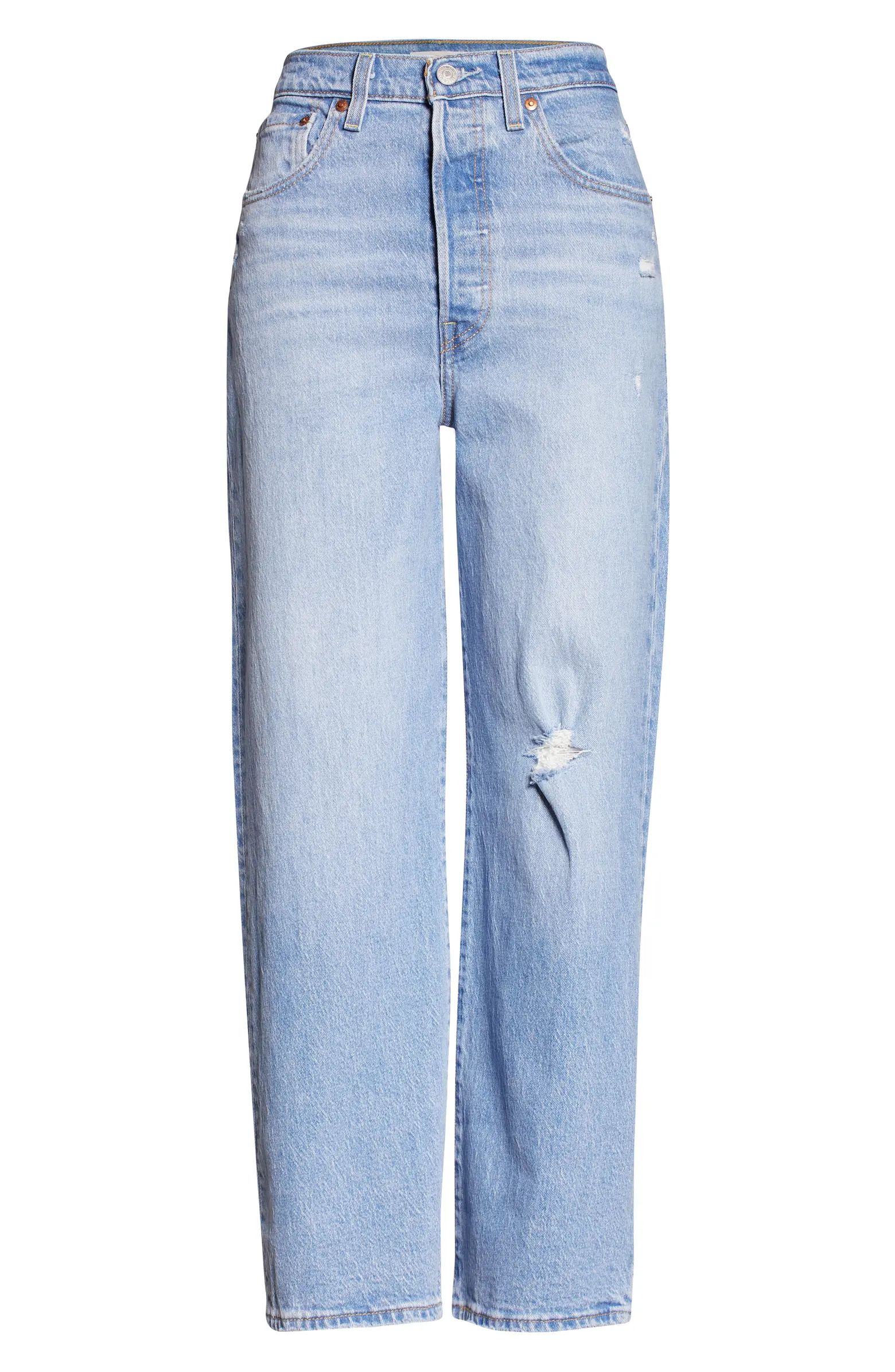 Levi's® Levi’s® Ribcage Ripped High Waist Ankle Straight Leg Jeans | Nordstrom | Nordstrom