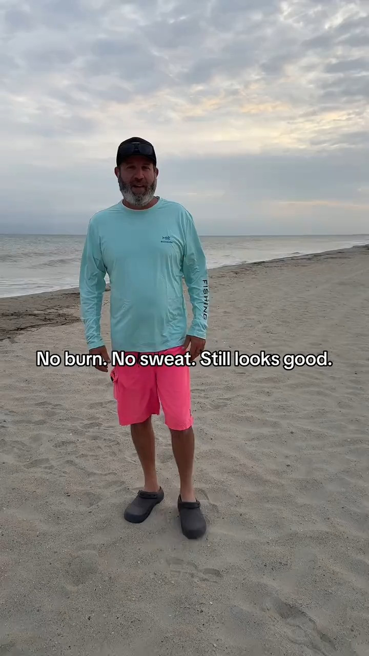 fishing shirt for men that actually looks good AND keeps you cool ☀️ lightweight, breathable, quick dry and built with UV protection so you’re not miserable after a day in the sun… honestly one of the best summer finds for beach, boat or dinner after 

 #LTKootd #LTKTravel #LTKMens