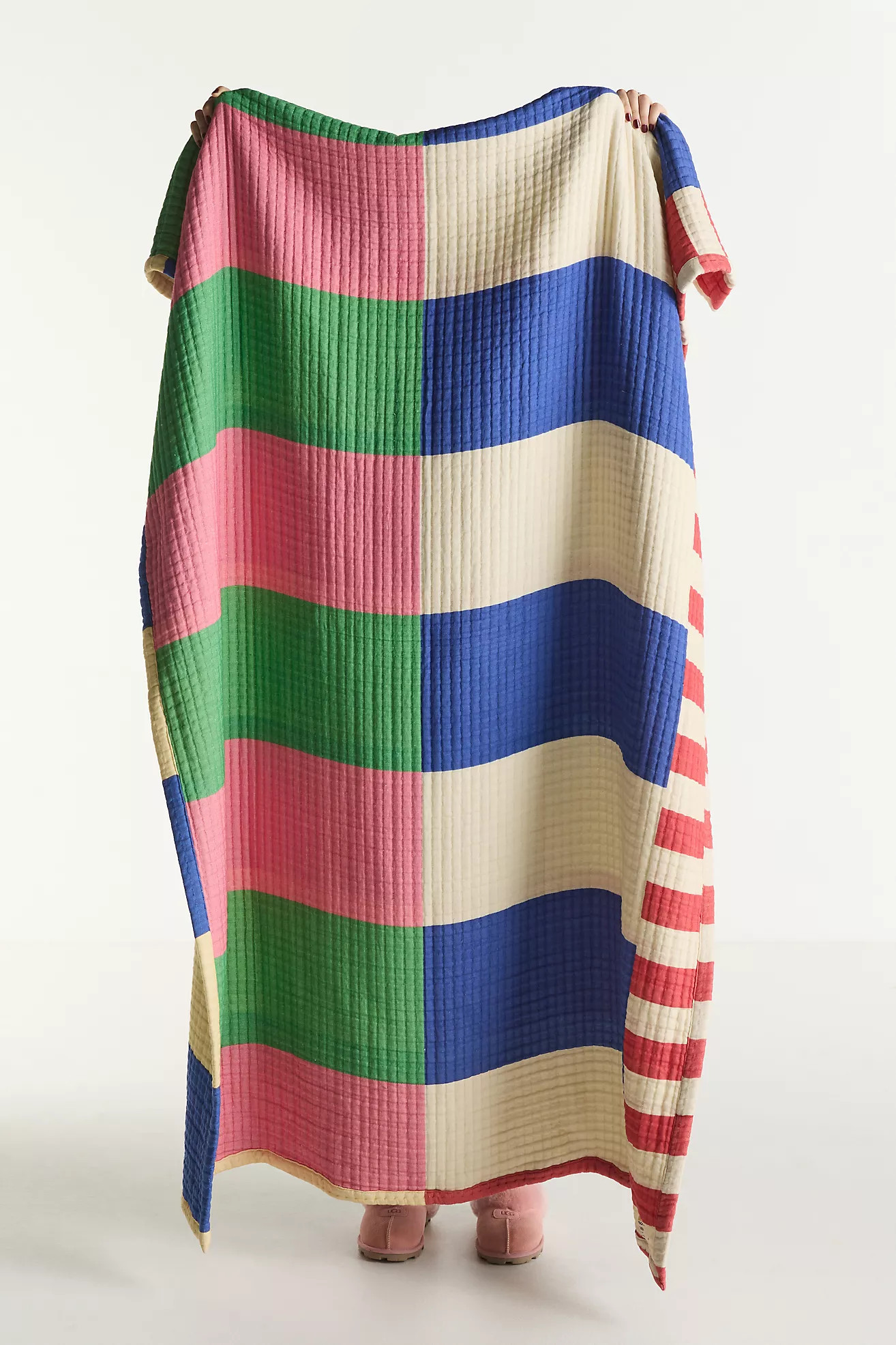 Damson Madder Cotton Printed Throw | Anthropologie (US)