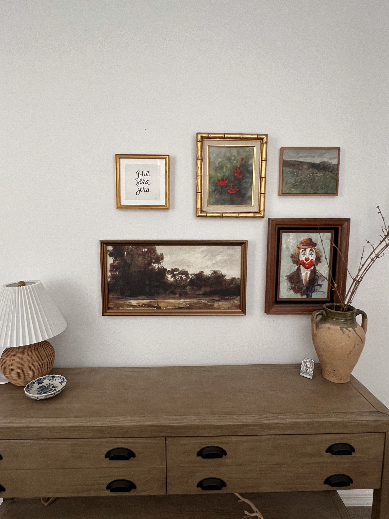 Art wall in progress. A mix of thrifted and purchased framed art. 

#LTKhome #LTKstyletip