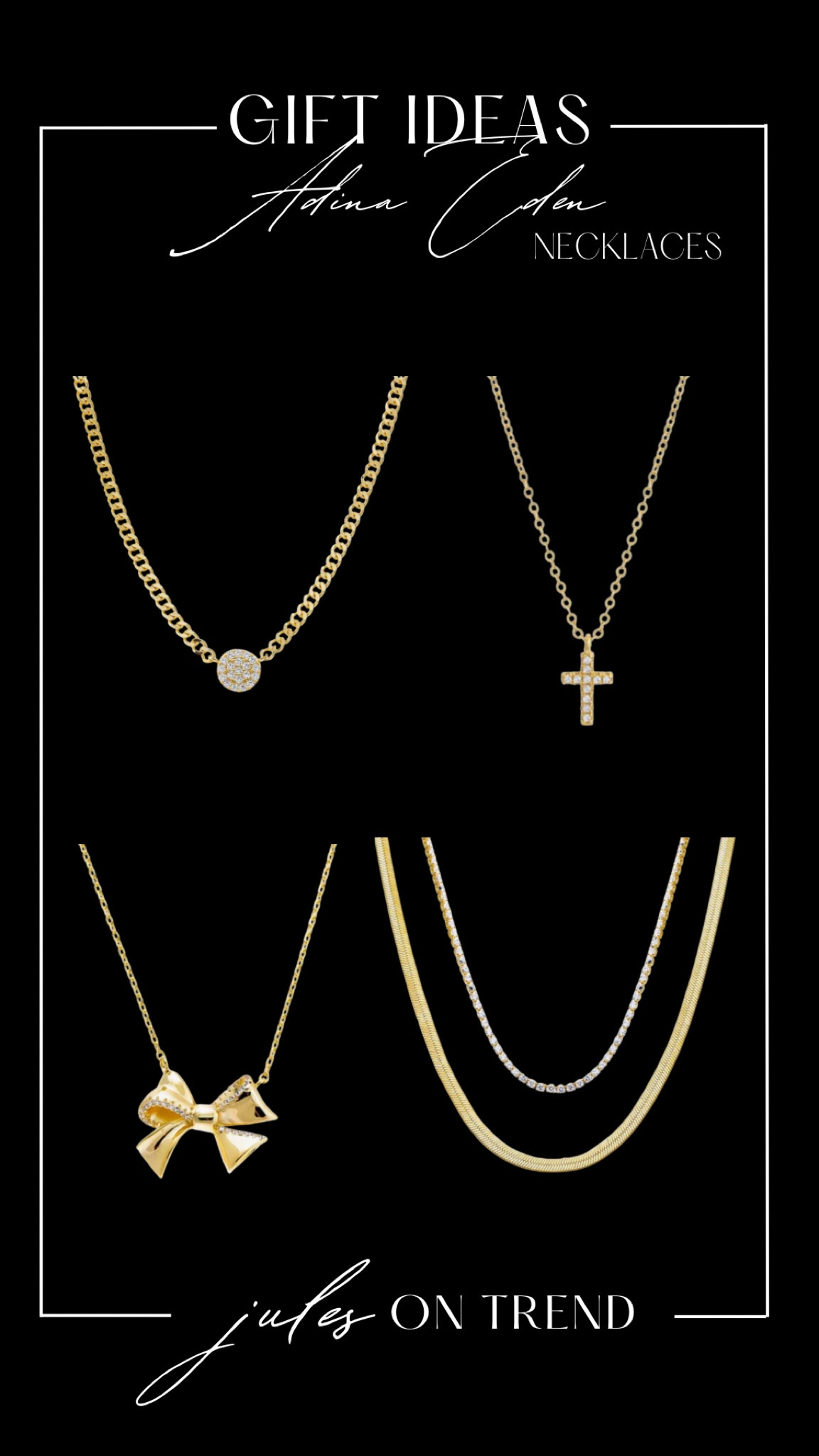 Big Sale at Adina Eden! 50% sitewide (no code needed).

So many great options that would make great gift ideas! Whether you’re treating yourself or others, so many great necklaces and necklace stacks that are under $50. Linked some of my faves.

#LTKGiftGuide #LTKFindsUnder100 #LTKFindsUnder50