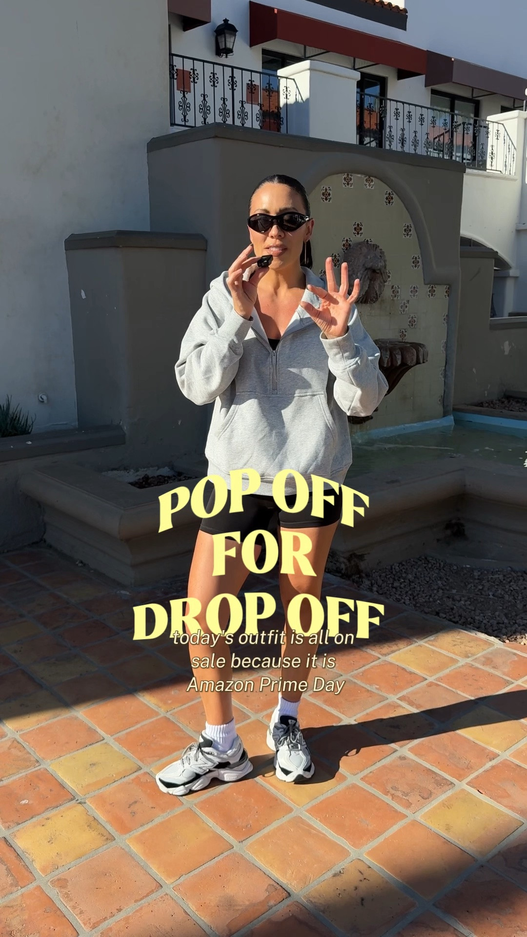 Today’s pop off for drop off look! Amazon outfit on sale now! I am in size smalls 

Amazon prime days 
Amazon finds