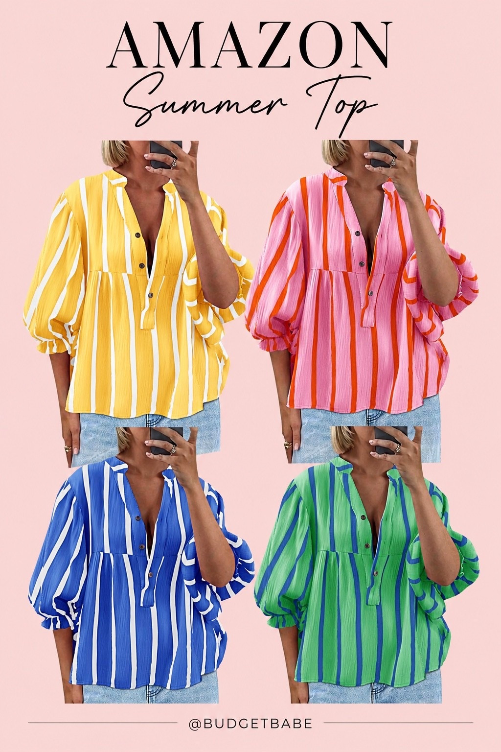 Use code FK5U5X4U for 40% off these flowy Amazon striped tops! Comes to $11.99 with code. To redeem: Click Checkout → Payment method → Enter the promo code. Once you paste in the code, you must click “apply." Ends 7/6/26 or while supplies last.

#LTKSaleAlert