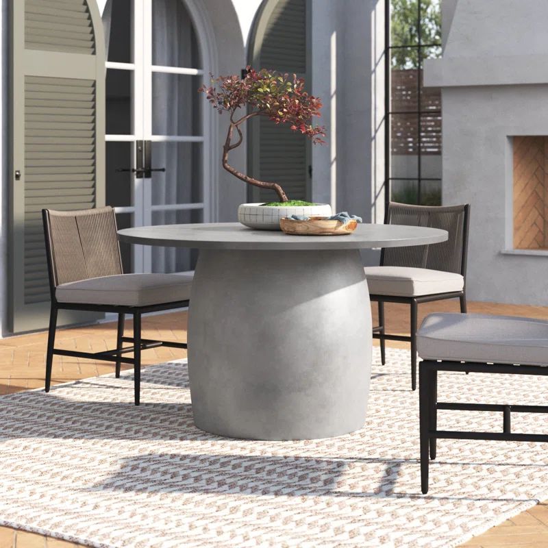 Iveta Concrete Outdoor Dining Table | Wayfair North America