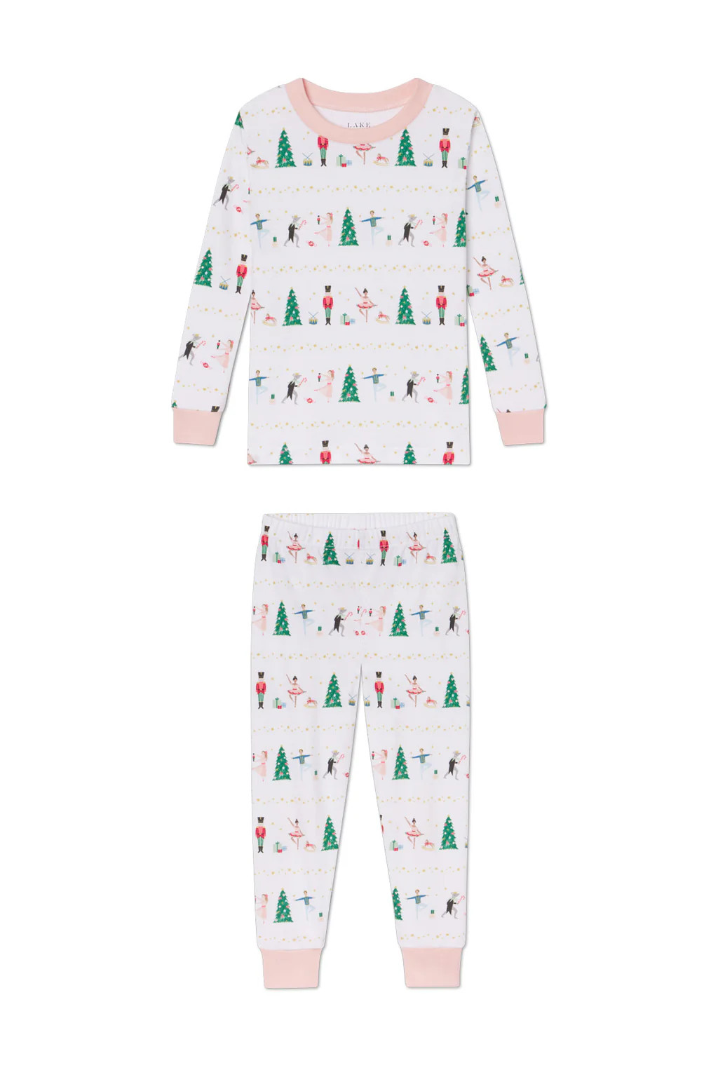 Kids Long-Long Set in Sugar Plum Dreams | Lake Pajamas