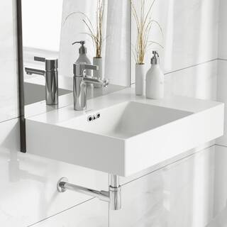 St. Tropez Vessel Sink in Glossy White | The Home Depot
