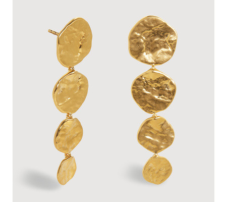Capri Disc Cocktail Earrings | Monica Vinader (Global)