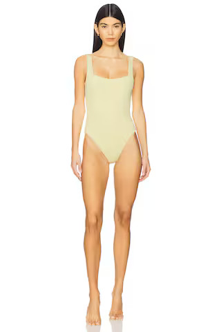Show Me Your Mumu The Scrunch One Piece in Butter Yellow from Revolve.com | Revolve Clothing (Global)