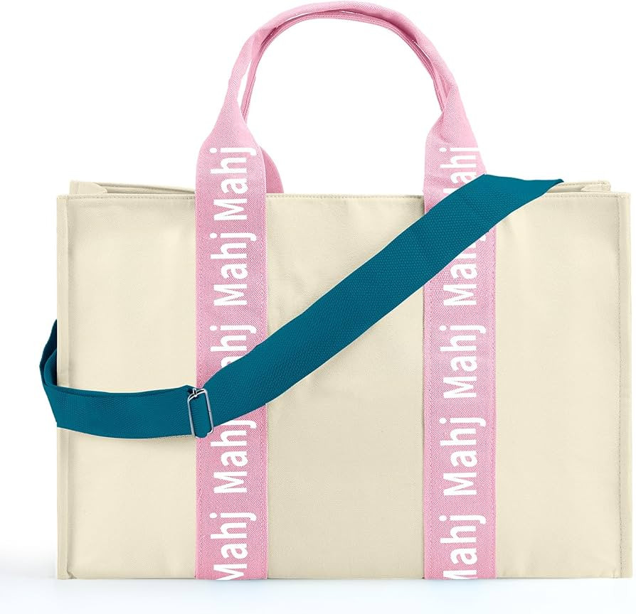 Empty Mahjong Bag for Tiles 22x15x6 Inches Thickened Canvas Mahjong Carrying Bag with Lining and ... | Amazon (US)