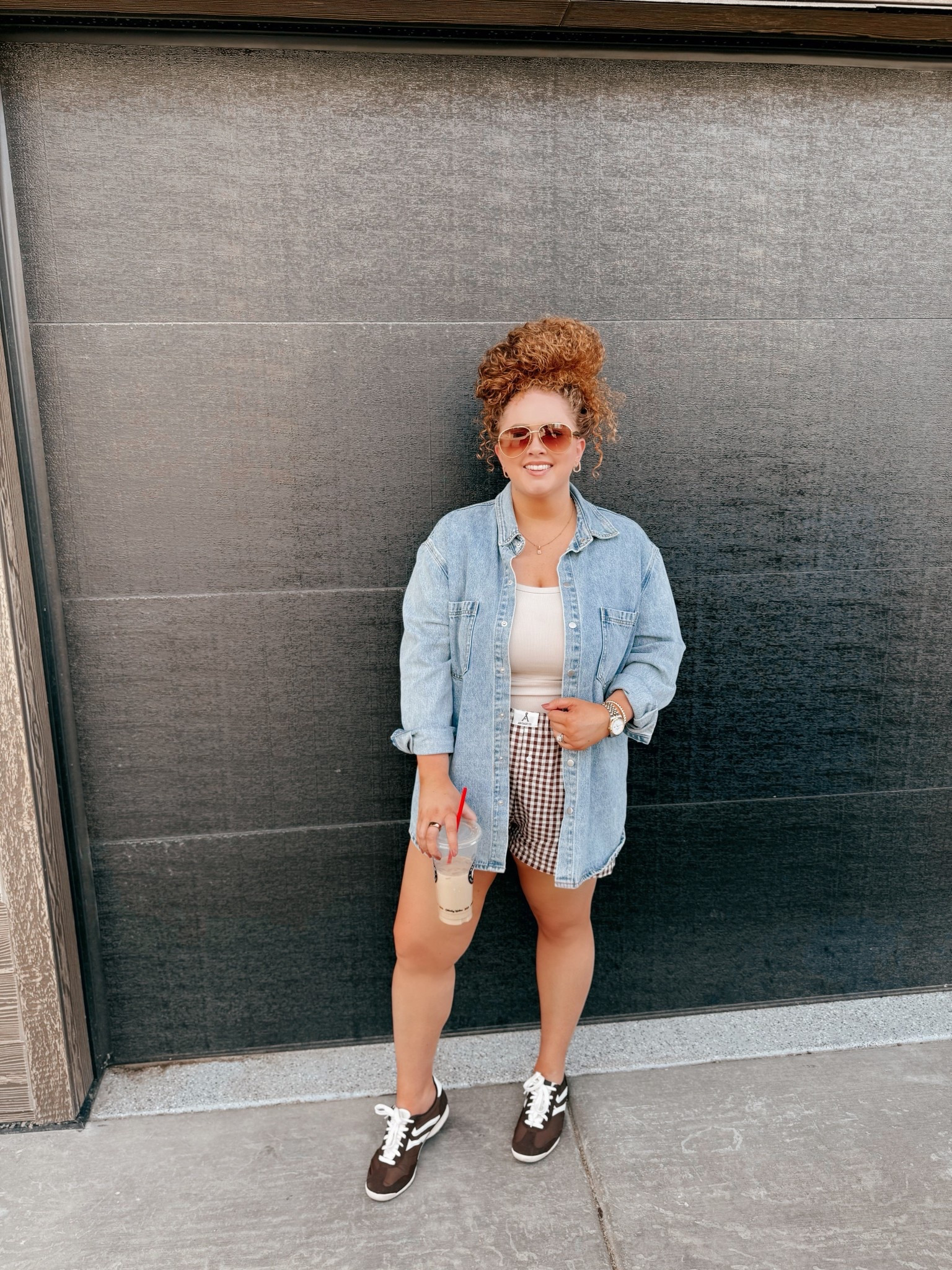 ✈️ Cozy travel day fit✌️These brown checkered boxers are the comfiest way to stay cute on the go. Linked everything so you can shop the full look for your next trip! 🧳✨
amazon tank top | amazon cream tank top | amazon boxer shorts | boxer shorts outfit | boxer shorts style | amazon brown boxer shorts | plaid boxer shorts | sneakers | Walmart sneakers | brown sneakers | walmart brown sneakers | travel outfit | amazon travel outfit | amazon fashion | amazon finds | amazon look | amazon outfit | fall outfit | fall look | fall fashion | fall finds | fall outfit inspo | fall fashion inspo | fall 2025 | fall outfit  | casual outfit  | casual outfit inspo | soft cotton | everyday comfort | breathable fit | Amazon basics | lounge ready | all-day wear | classic style | stay-put waistband | essential layer | relaxed vibe | cozy feel | go-to boxers | button down | amazon button down | blue button down | gauze button down | amazon gauze button down 

#LTKStyleTip #LTKMidsize #LTKSaleAlert