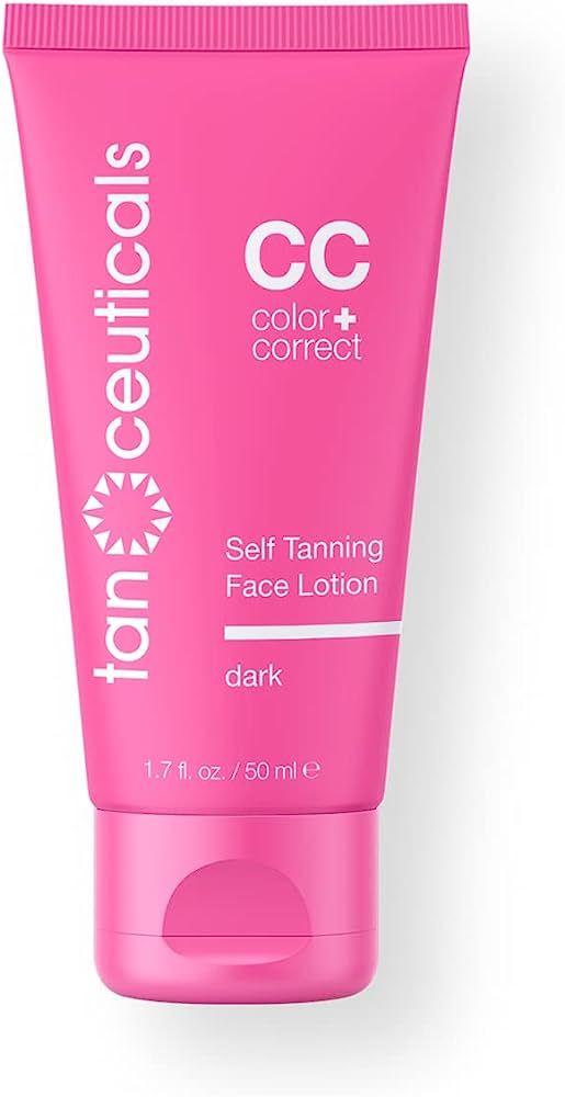 Tanceuticals Facial Self Tanner - CC Self Tanning Lotion for Face Gives Natural, Long Lasting Sun... | Amazon (US)