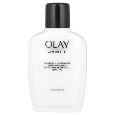 Olay, Complete, UV365 Daily Moisturizer with Sunscreen, SPF 15, Sensitive, 4 fl oz (118 ml) | iHerb
