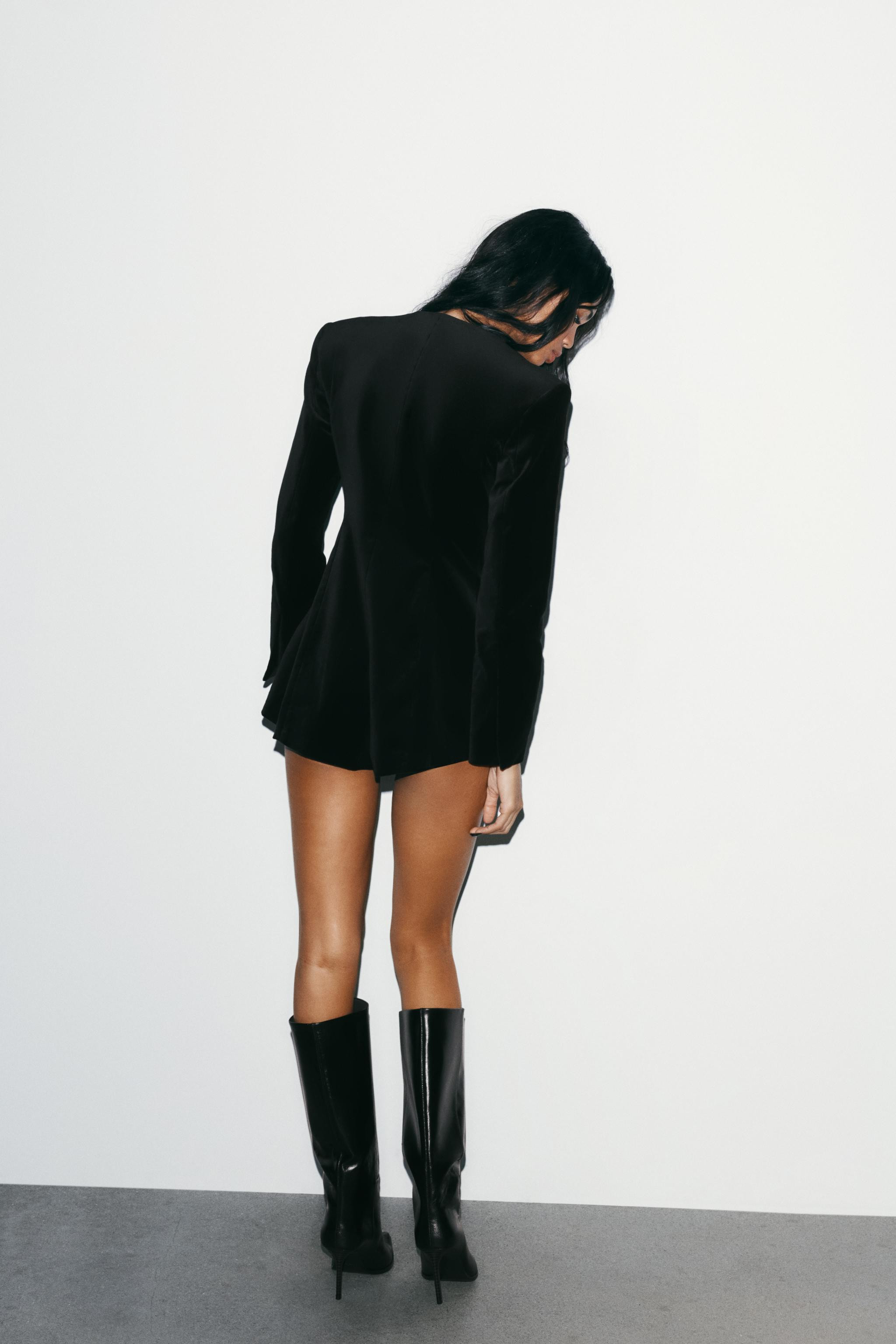VELVET BLAZER PLAYSUIT | Zara UK