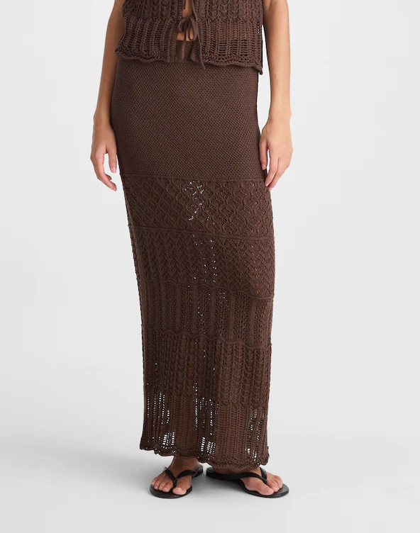 Pointelle-Stitch Maxi Skirt | Madewell