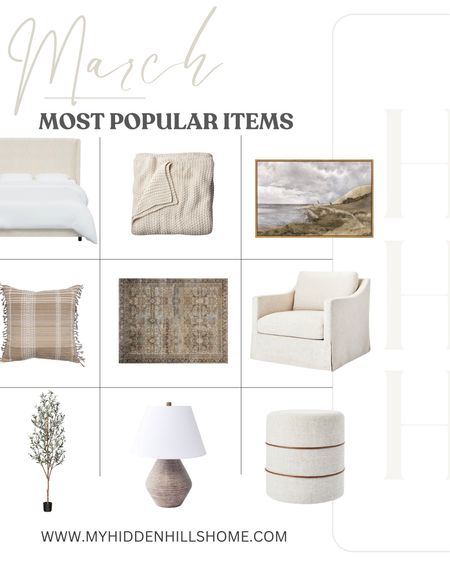 March home decor favorites! Here are the most popular items from last month! Home decor best sellers, home favorites 

#LTKsalealert #LTKhome