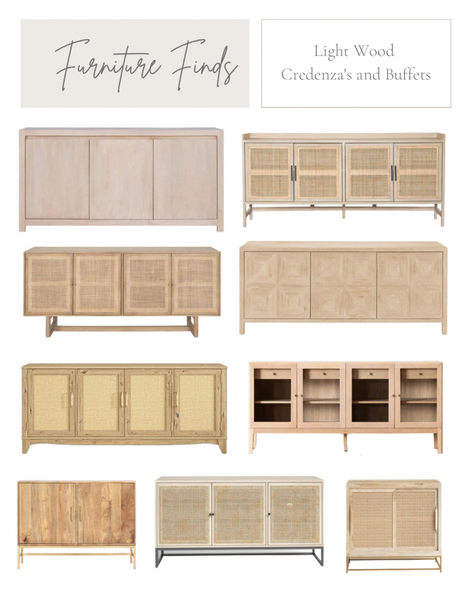 Light wood and cane credenza, buffet, sideboard, media center, storage cabinet. Dining room furniture, office storage

#LTKhome #LTKsalealert #LTKFind