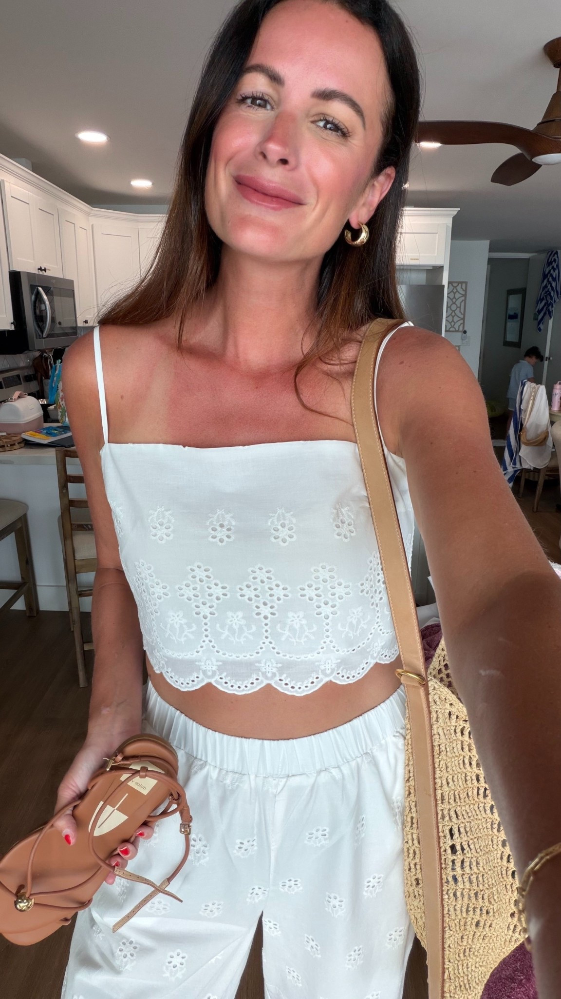 This gorgeous set from Nordstrom is perfect for summer! The top is adjustable and the pants are lined with pockets! If in between sizes you could go down. 

#LTKTravel #LTKootd #LTKSwim