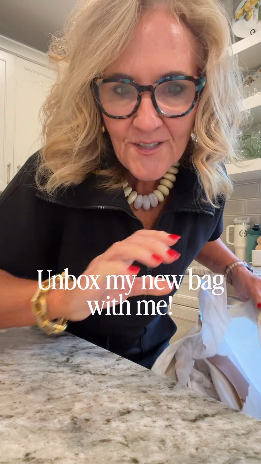 New @Quince tote! It’s gorgeous! 

Spanx french rib set size medium in top, medium petite in bottom 
15% off code NANETTEXSPANX new customers only.

#LTKOver40 #LTKootd #LTKWorkwear