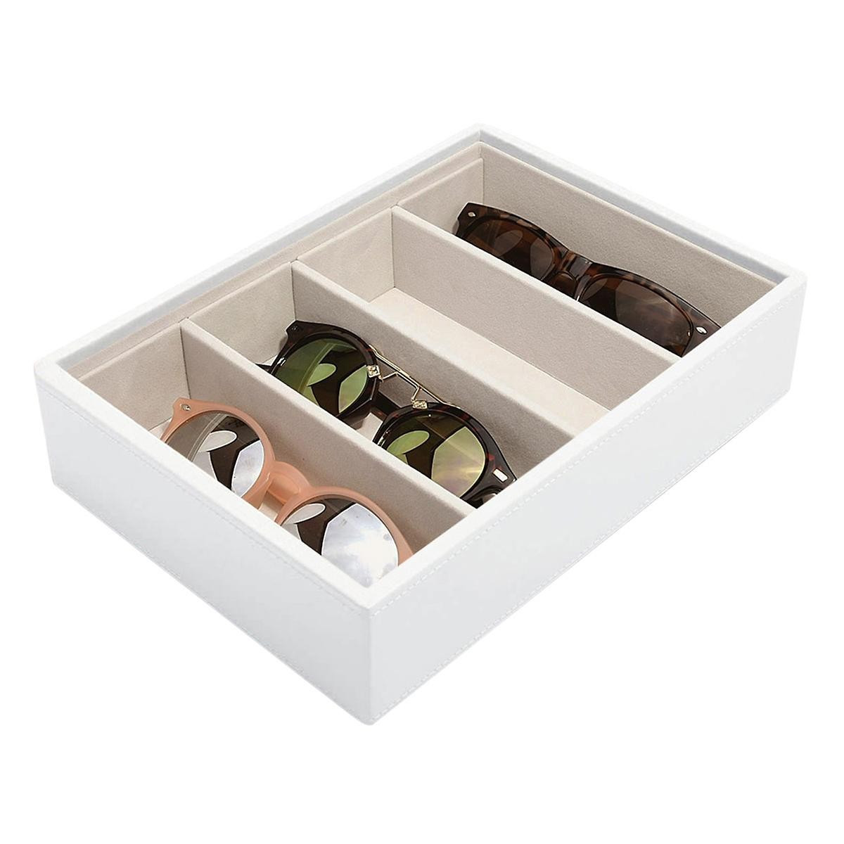 Stackers Classic 5-Section Tray White | The Container Store