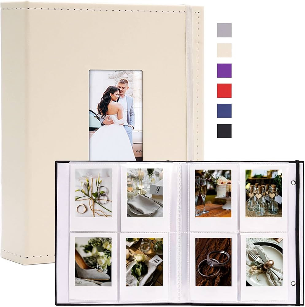 Vienrose Instax Mini Photo Album Book 208 Pockets 2x3 Polaroid Photo Album, for Fujifilm Instax M... | Amazon (US)