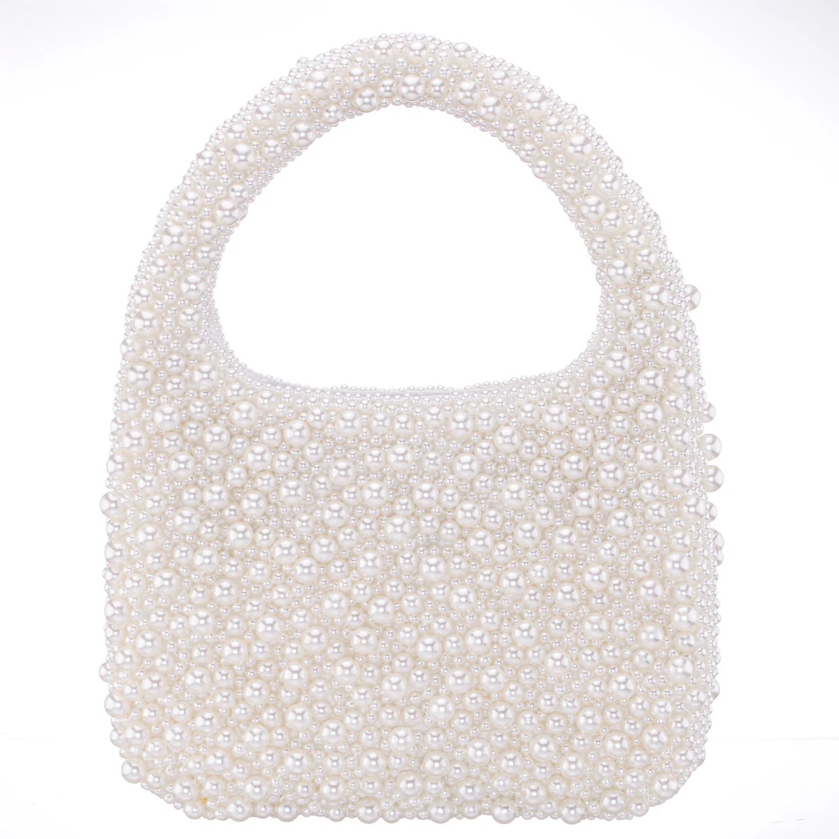 Womens Zariah Beige Plastic Pearl Hobo Bag | Nina Shoes | Nina Shoes