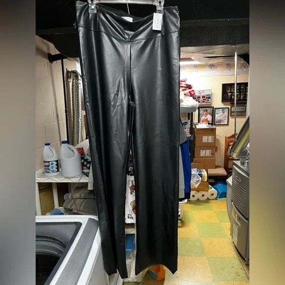 Sofia Jeans Women's Faux Leather Bootcut Pants in Black Size 20 | Poshmark