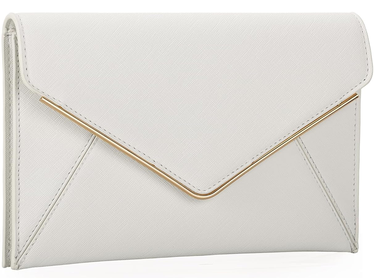 DEXMAY Evening Clutch Handbag for Women Elegant Saffiano PU Leather Envelope Handheld Purse Forma... | Amazon (US)