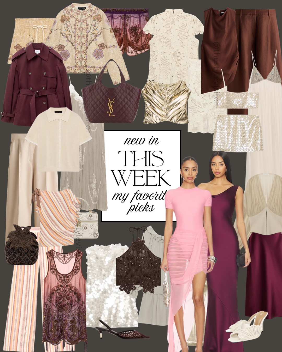 Burgundy, chocolate brown, soft creams and a hint of shimmer… 🤎✨ The color palette I’m obsessed with right now!!

Save this post to come back later to shop.

burgundy outfit, chocolate brown outfit, cream outfit, neutral fashion, fall transition outfit, elegant style, chic outfits, capsule wardrobe, quiet luxury, occasion dress, lace top, sequin skirt, tailored trousers, matching set, resort wear, vacation outfit, H&M new in, Zara new in, designer inspired, LTK fashion

#LTKsummer #LTKdatenight #LTKpartywear