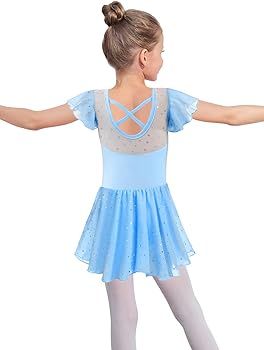 EQSJIU Toddler Ballet Leotard for Girls Dance Skirt Camisole Ballerina Dress Outfit Nude 2-10 Yea... | Amazon (US)