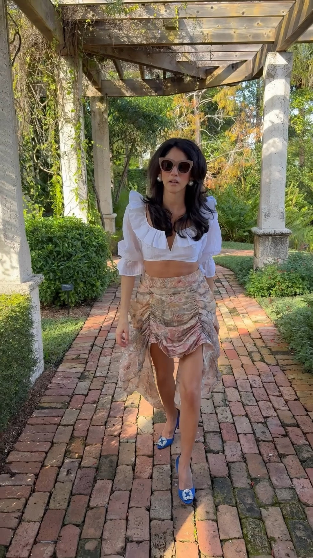 Holiday ready with this oldie but goodie crop top, statement skirt and my wedding shoes 

#LTKdayinmylife #LTKHoliday #LTKootd