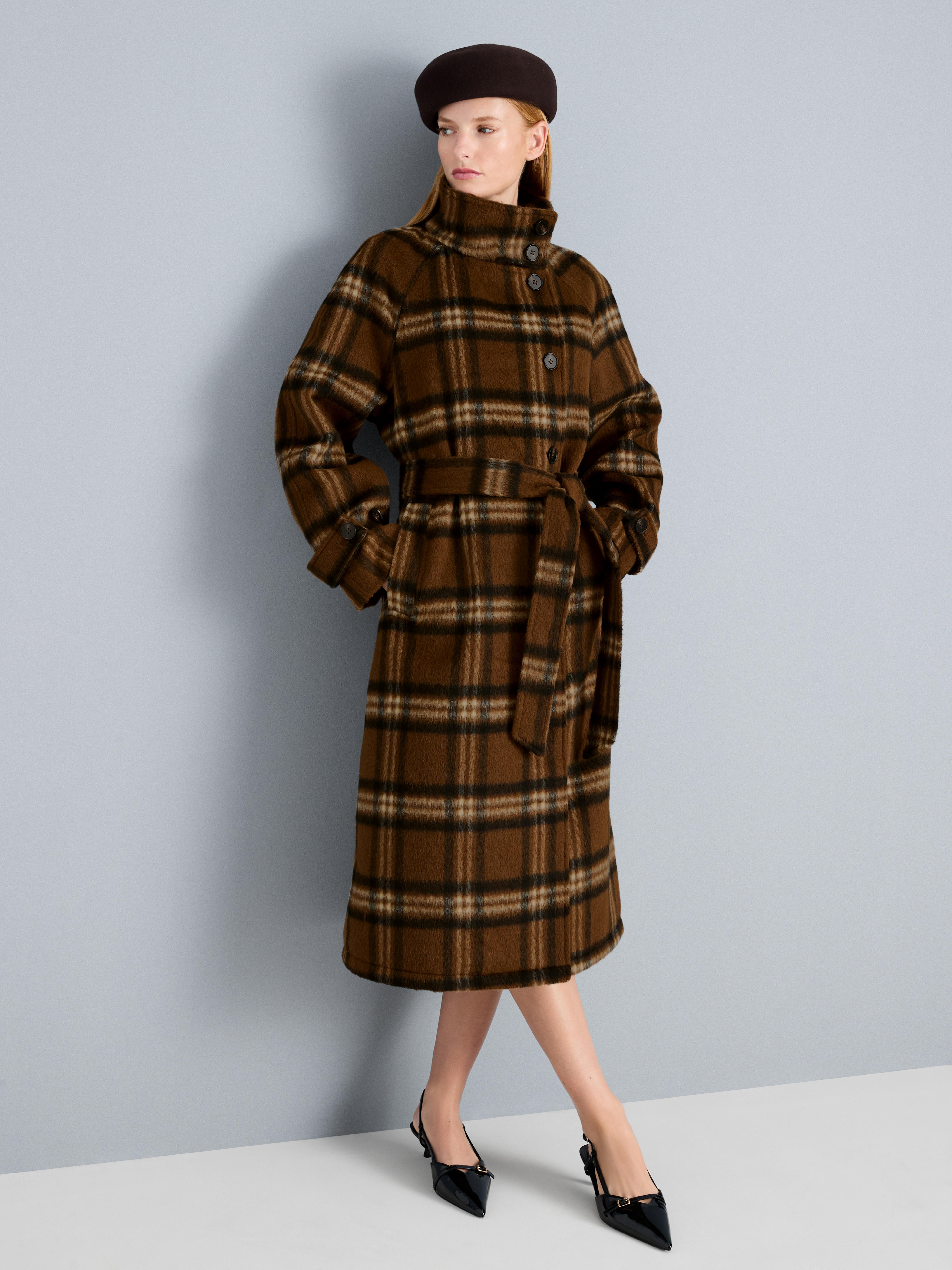 Blanket Check Longline Coat | Primark UK