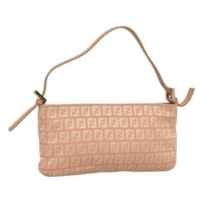 Auténtico bolso de mano de lona FENDI Zucchino oro rosa mr1103 | eBay US