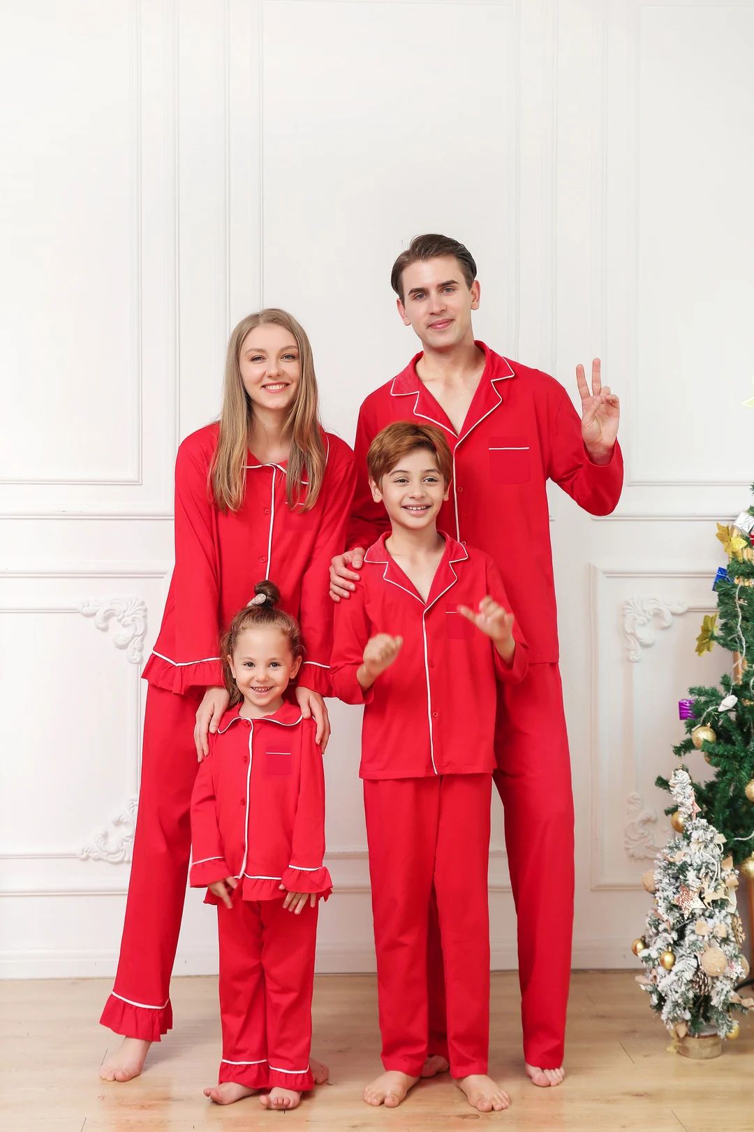 ADULT & CUSTOM SIZES Cotton Pajamas Hight quality Christmas  Couple P'js Family Matching  gifts p... | Etsy (US)
