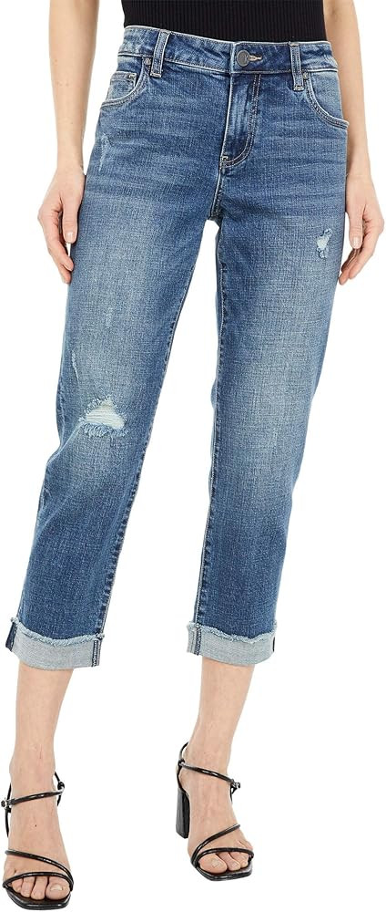 KUT from the Kloth Amy Crop Straight Leg Jeans | Amazon (US)