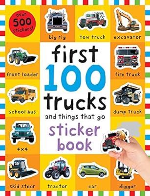 First 100 Stickers: Trucks and Things That Go: Sticker book | Amazon (US)