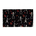 27X45 Scatter Rug Reversible Skeleto Black | The Container Store