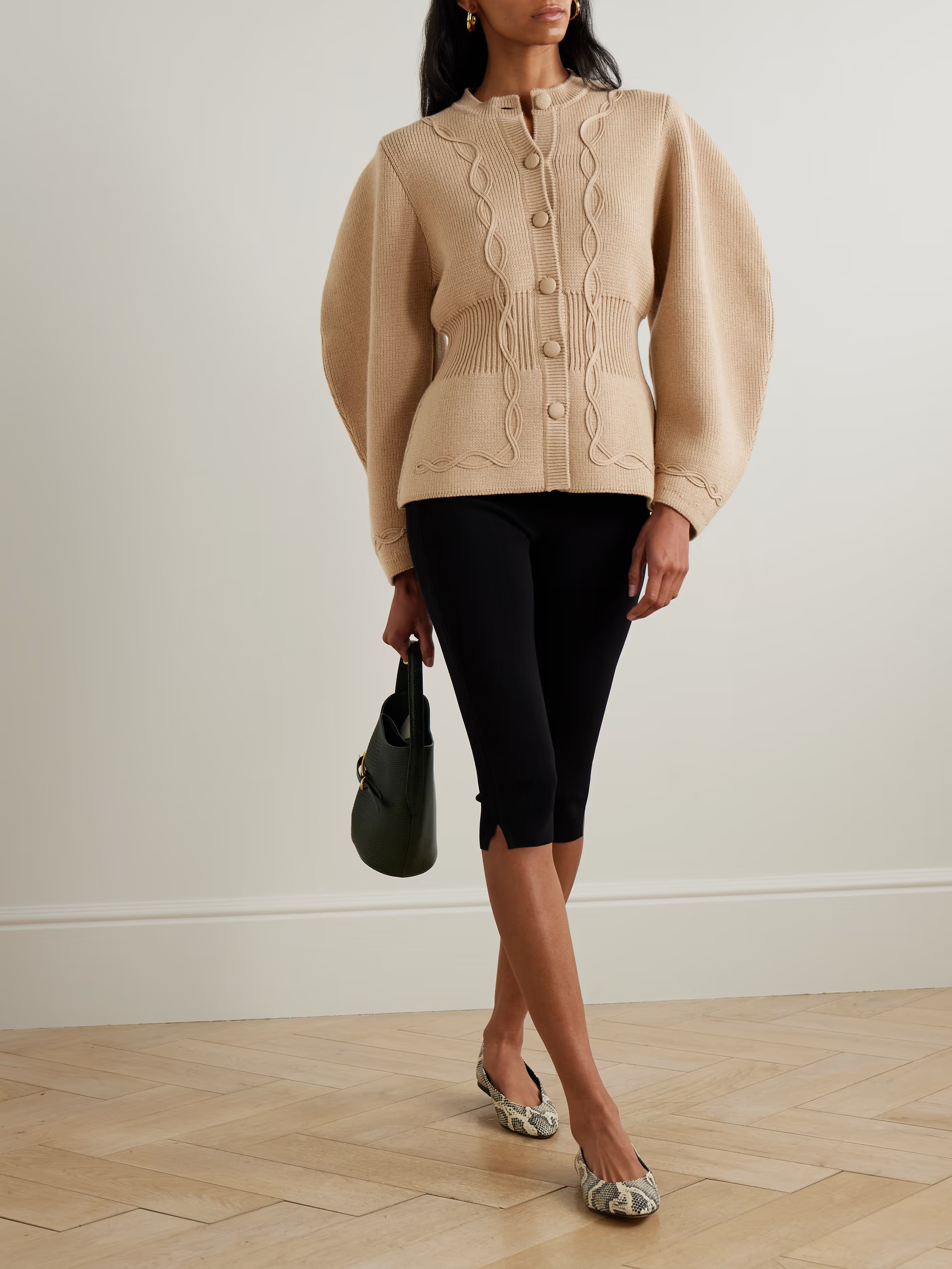 Adrian ribbed cable-knit wool cardigan | NET-A-PORTER (US)
