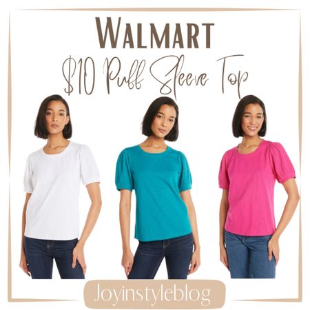 $10 Walmart Time and Tru Women's Puff Sleeve Top / work outfit / workwear / work top / spring outfit / spring fashion / summer outfit  

#LTKworkwear #LTKover40 #LTKfindsunder50