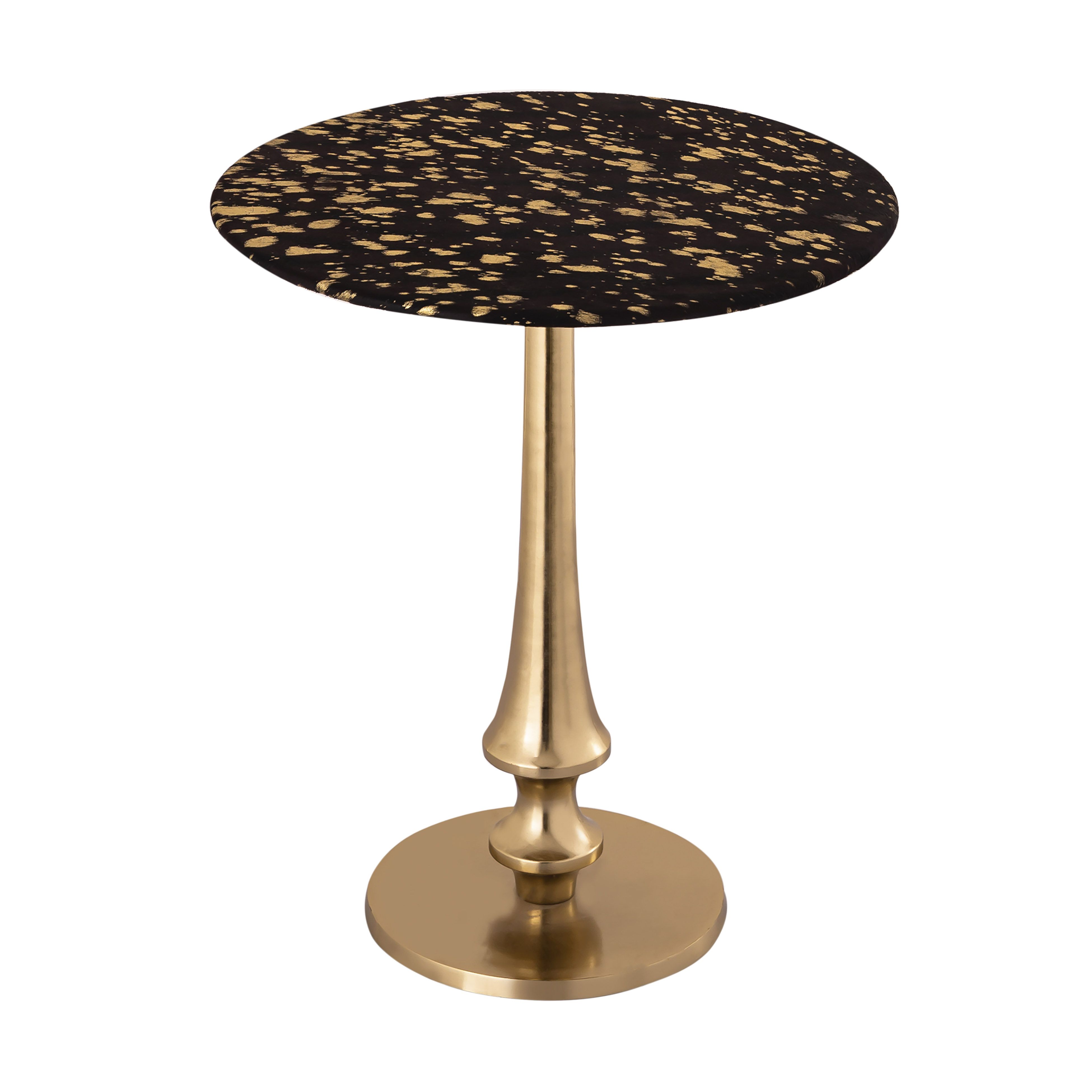 TOV Furniture Gold Goathide Round Side Table With Gold Base | Walmart (US)