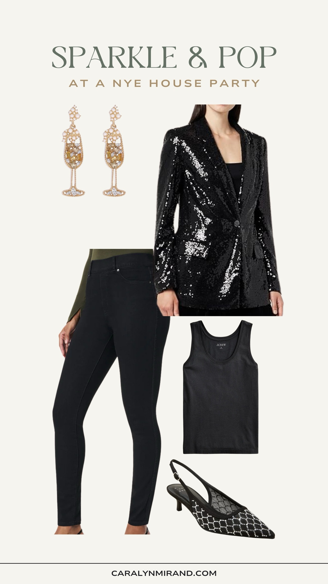 Going to a NYE house party - sparkle & pop with this outfit. Sharing similar styles too! Use CARALYN20 at Spanx. 

#LTKStyleTip #LTKParties #LTKHoliday
