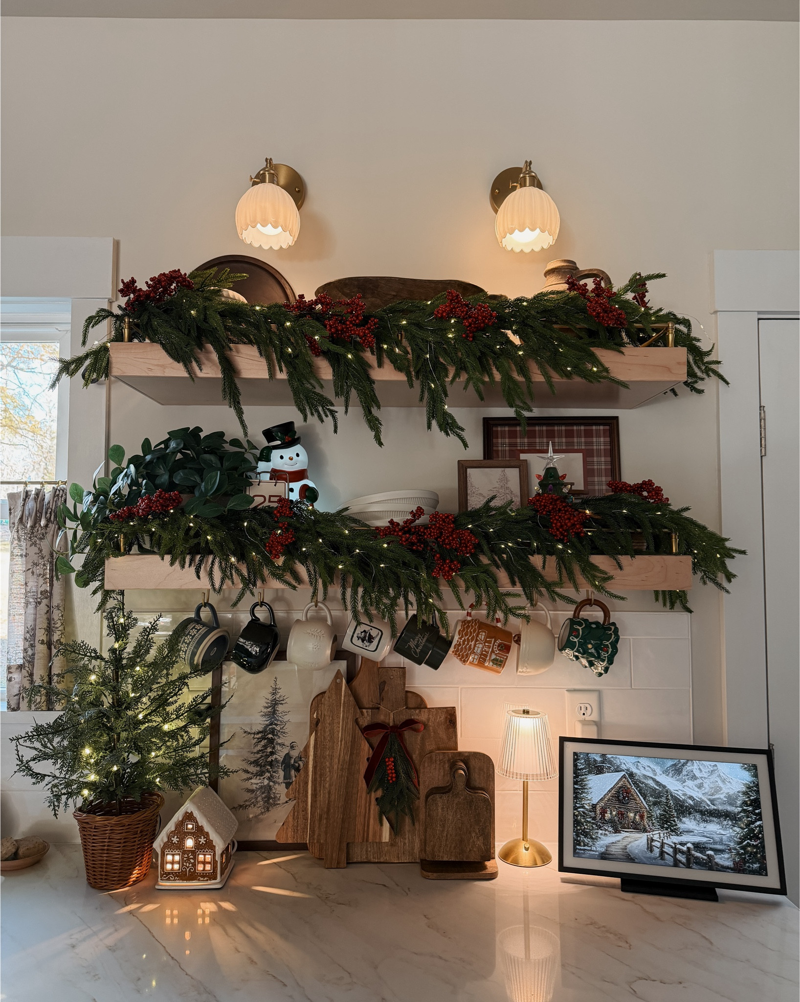 Our Christmas kitchen shelves in captures ❤️

#LTKU #LTKHoliday #LTKSeasonal