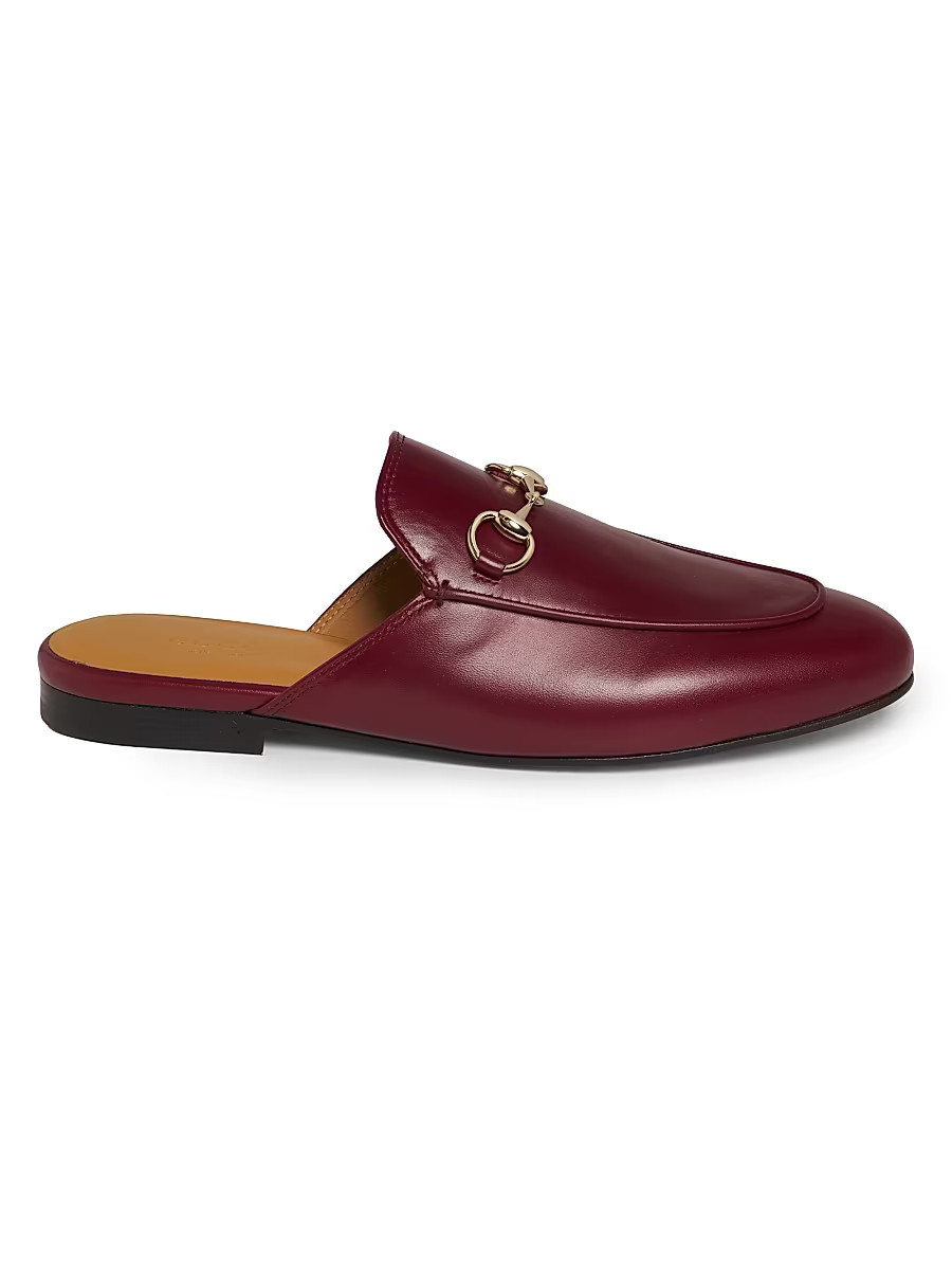 Women's Betis Leather Mules - Red Lacquer - Size 11.5 | Saks Fifth Avenue