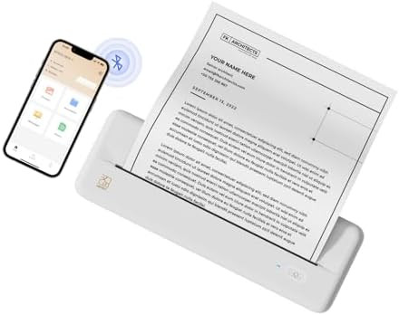 HPRT Wireless Portable Printer - Bluetooth Thermal Printer for Travel, Mobile Office, School, Hom... | Amazon (US)