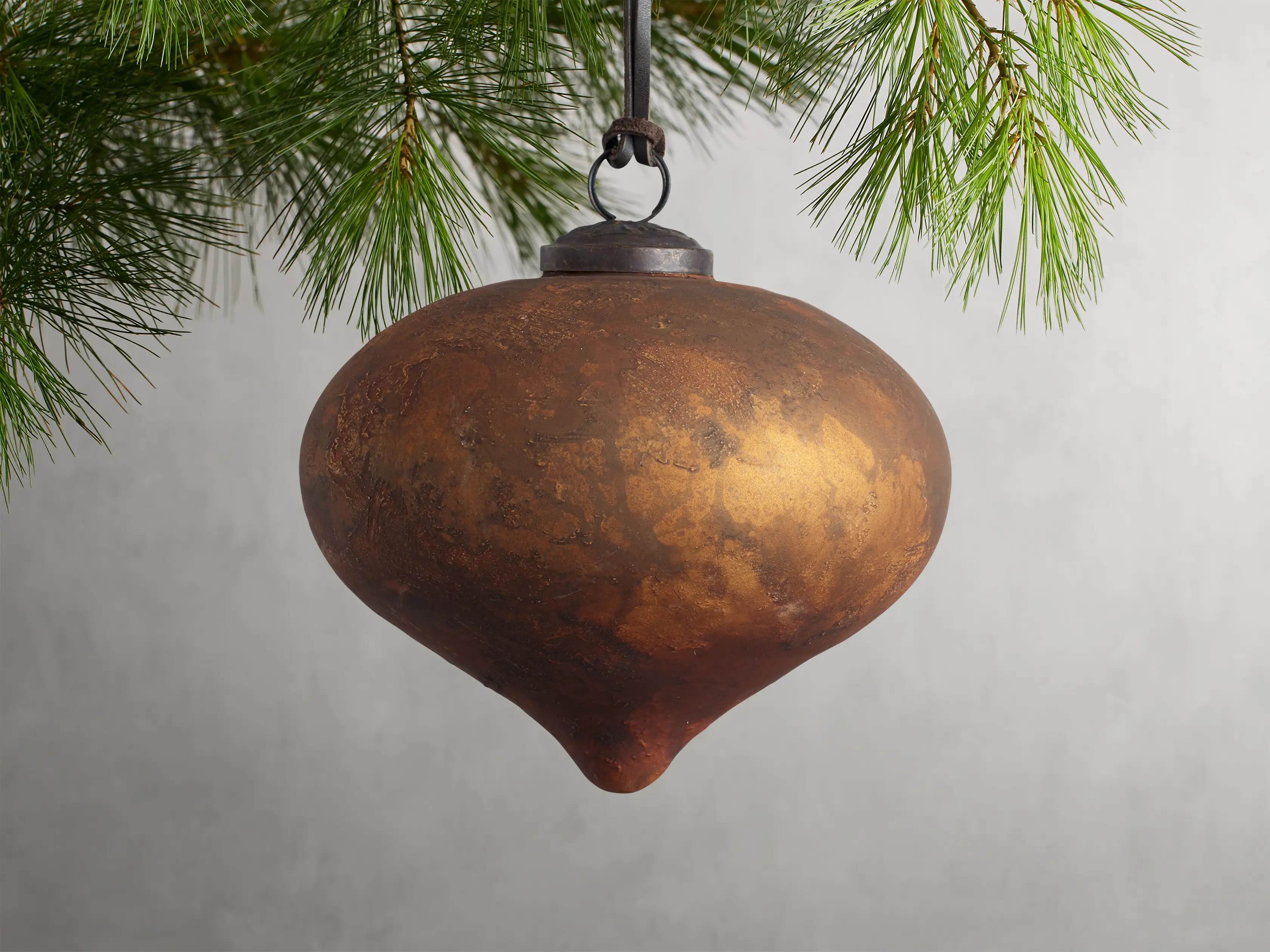 Distressed Amber Ornaments (Set of 4) | Arhaus