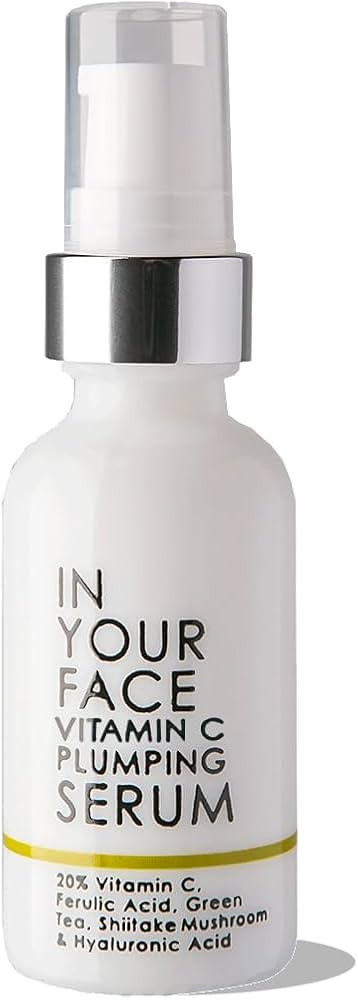 In Your Face Vitamin C Serum – Hydrating & Brightening Vitamin C Face Serum with Hyaluronic Aci... | Amazon (US)