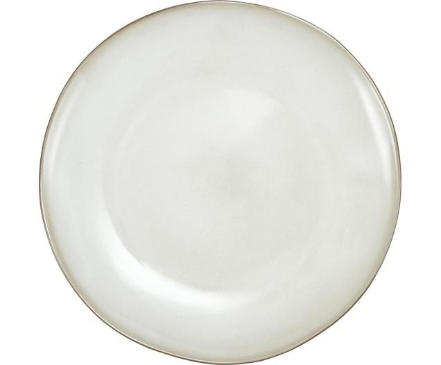 Assiette plate en grès beige faite main Thalia, 2 pièces | WestwingNow | WestwingNow EU