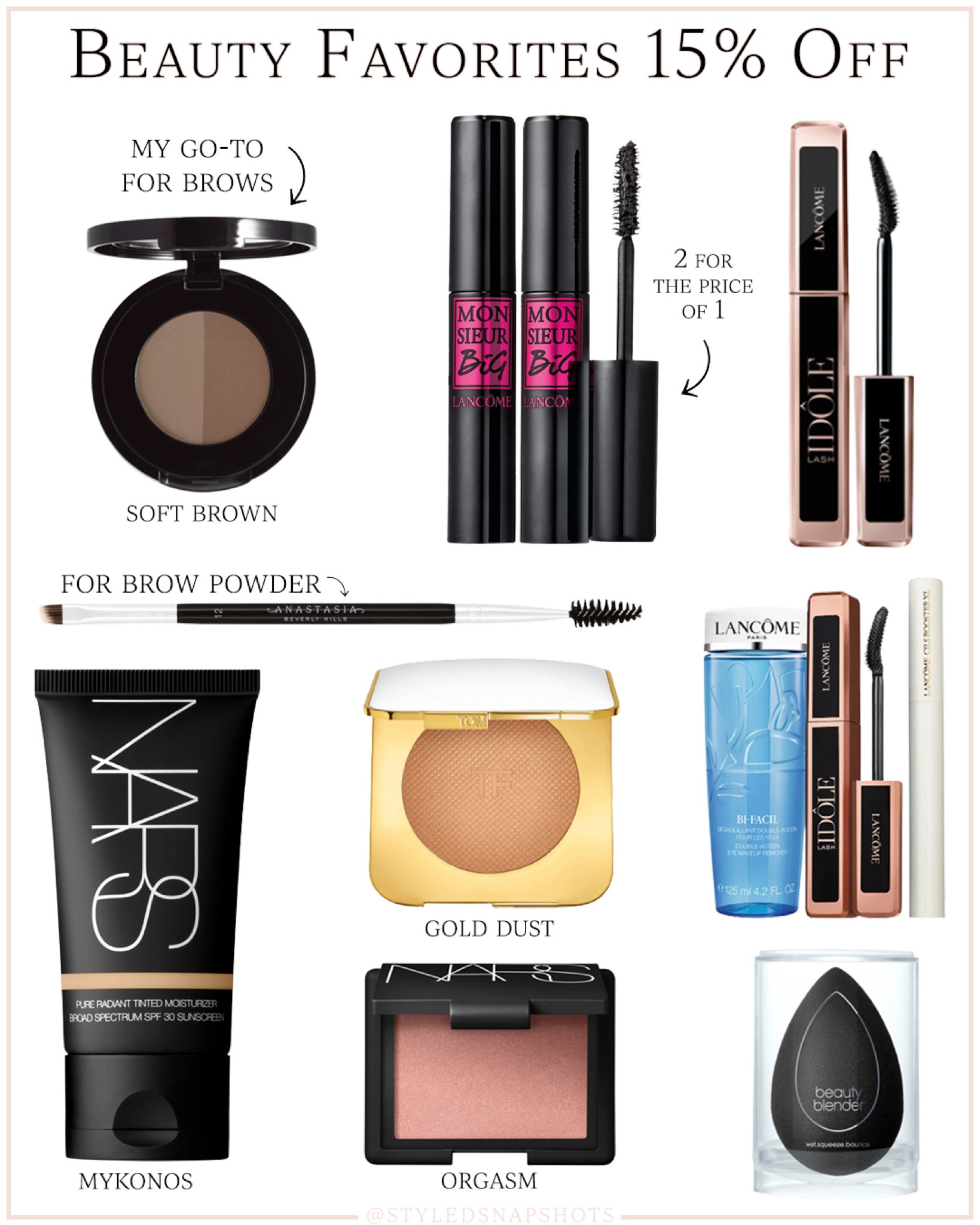 A few of my beauty favorites are 15% off 

#LTKGiftGuide #LTKunder50 #LTKbeauty